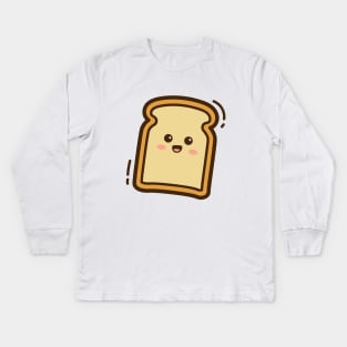 Kawaii Bread Kids Long Sleeve T-Shirt